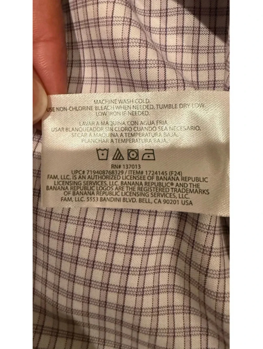 Banana Republic Shirt Lot 6 L Slim Cotton Non-Iron